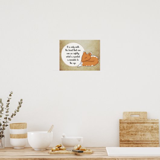 Little Prince Zitat Poster (Keuken)