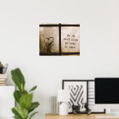 Little Prince Zitat Poster (Thuiskantoor)