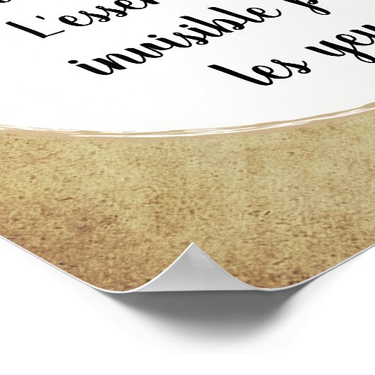 Little Prince Zitat Poster (Hoek)