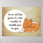 Little Prince Zitat Poster (Voorkant)