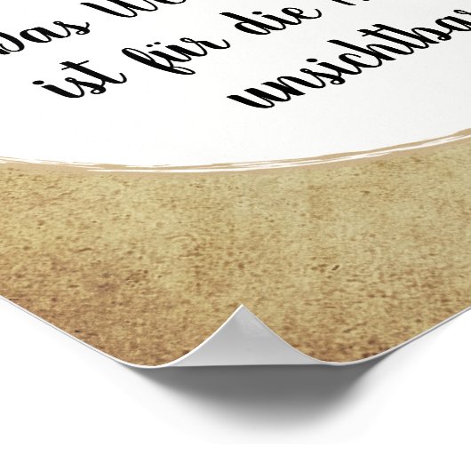 Little Prince Zitat Poster (Hoek)