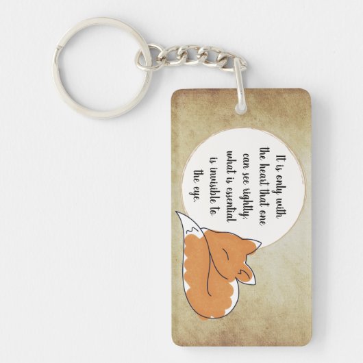 Little Prince Zitat Sleutelhanger (Voorkant)