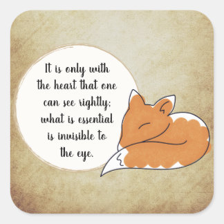 Little Prince Zitat Vierkante Sticker