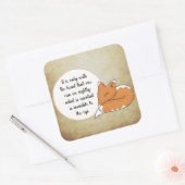 Little Prince Zitat Vierkante Sticker (Envelop)