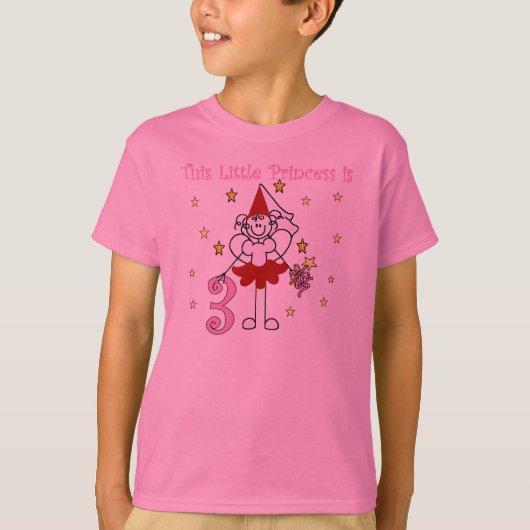 Little Princess 3rd Birthday T-shirt (Voorkant)