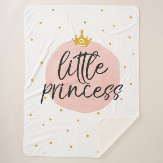 Little Princess Baby Blanket Baby shower Gift Sherpa Deken