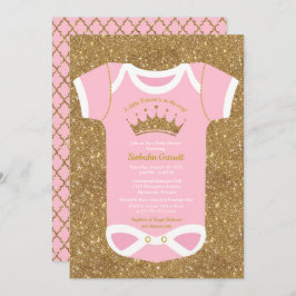 Little Princess Baby Bodysuit Douche Uitnodiging