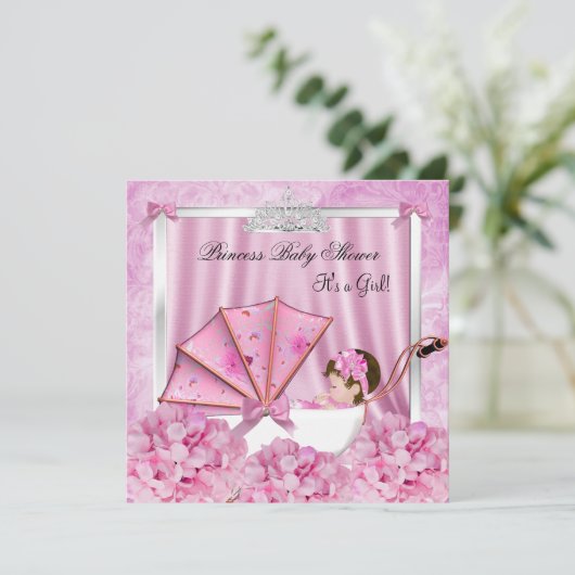 Little Princess Baby shower Baby Girl Kaart (Staand voorkant)