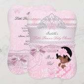 Little Princess Baby shower Girl Butterfly AA Kaart (Voorkant / Achterkant)