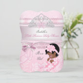 Little Princess Baby shower Girl Butterfly AA Kaart (Staand voorkant)