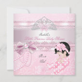 Little Princess Baby shower Girl Butterfly CC Kaart (Voorkant)