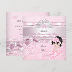 Little Princess Baby shower Girl Butterfly CC Kaart