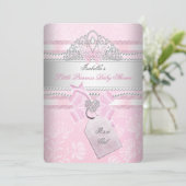 Little Princess  Baby shower Girl Butterfly Kaart (Staand voorkant)