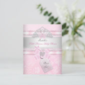 Little Princess  Baby shower Girl Butterfly Kaart (Staand voorkant)