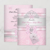 Little Princess  Baby shower Girl Butterfly Kaart (Voorkant / Achterkant)