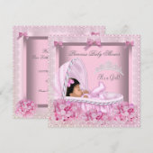 Little Princess Baby shower Girl Lace AM Kaart (Voorkant / Achterkant)