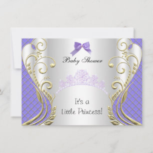 Little Princess Baby shower Girl Lavender Paars 2 Kaart