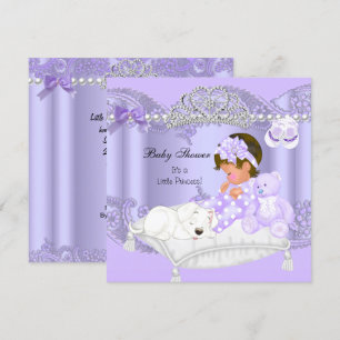 Little Princess Baby shower Girl Lavender Paars Kaart