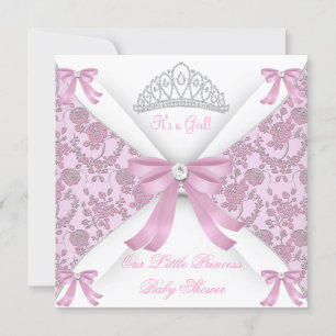 Little Princess Baby shower Girl Pink 2 Kaart