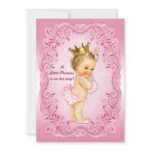 Little Princess Baby shower Gold Crown Pink Lijst