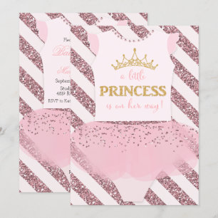 Little Princess Baby shower Invitation Kaart
