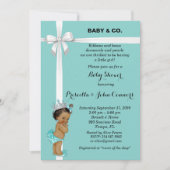 Little Princess Baby shower Invitation, mint Kaart (Voorkant)