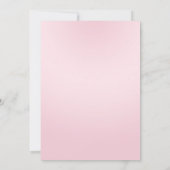 Little Princess Baby shower Invitation, roze Kaart (Achterkant)