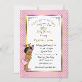 Little Princess Baby shower Invitation,trendy,chic Kaart (Voorkant)