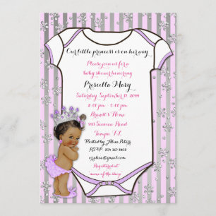 Little Princess Baby shower Invitation,trendy,chic Kaart