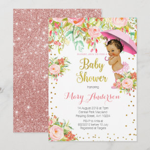 Little Princess Baby shower Invite Kaart