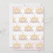 Little Princess Baby shower Kaart (Achterkant)