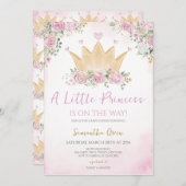 Little Princess Baby shower Kaart (Voorkant / Achterkant)