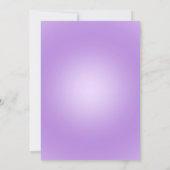 Little Princess Baby shower Uitnodiging, paarse Go Kaart (Achterkant)