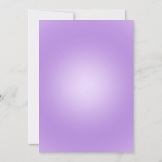 Little Princess Baby shower Uitnodiging, paarse Go Kaart (Achterkant)