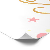 Little Princess Baby shower Welkomstbord Poster (Hoek)