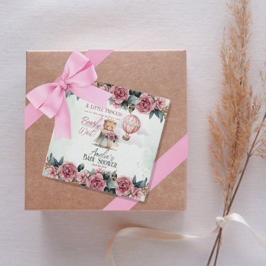 Little Princess Beer Barly Wait Girl Baby shower Bedankjes Labels