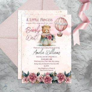 Little Princess Beer Barly Wait Girl Baby shower Kaart