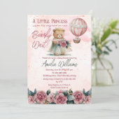 Little Princess Beer Barly Wait Girl Baby shower Kaart (Staand voorkant)