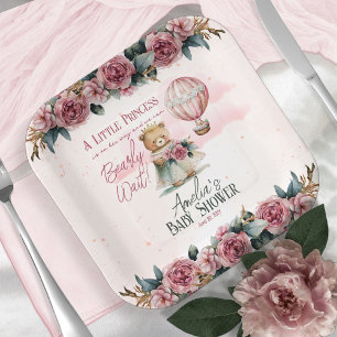 Little Princess Beer Barly Wait Girl Baby shower Papieren Bordje