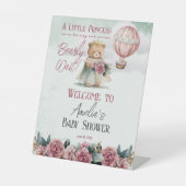 Little Princess Beer Barly Wait Girl Baby shower Reclamebord Met Voetstuk (Voorkant)
