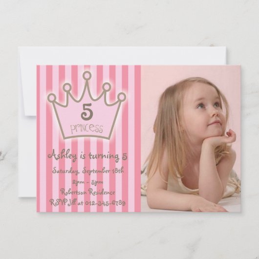 Little Princess Birthday Card Kaart (Voorkant)