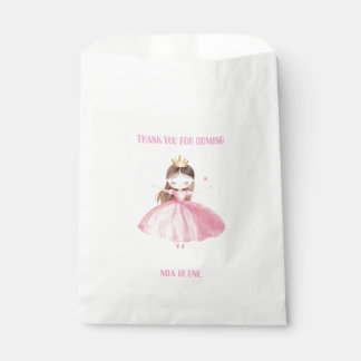 Little Princess Birthday Favor Bag Personalised Bedankzakje