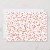 Little Princess Birthday Invitation- Pink and Gold Kaart (Achterkant)