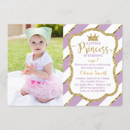 Little Princess Birthday Party Invitation Kaart