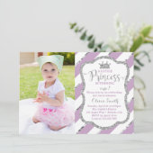 Little Princess Birthday Party Invitation Kaart (Staand voorkant)