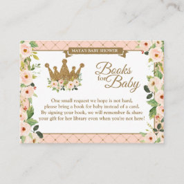 Little Princess Blush Floral Baby's Library Informatiekaartje
