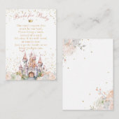 Little Princess Blush Gold Douche Boek Aanvraag Informatiekaartje (Voorkant / Achterkant)