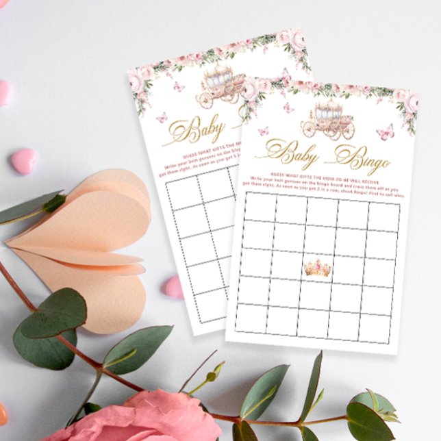 Little Princess Carriage Baby shower Bingogame (Creator heeft geüpload)