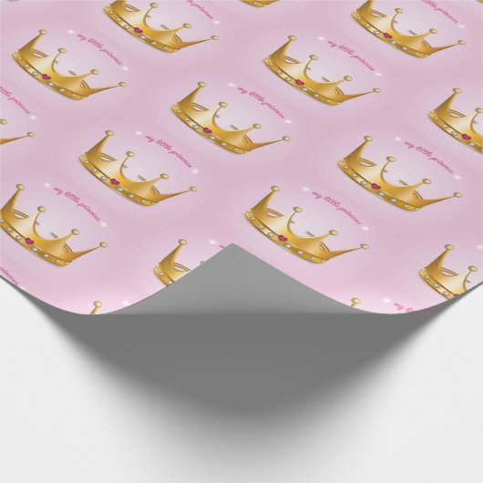 Little Princess Crown-inpakpapier Cadeaupapier (Hoek)