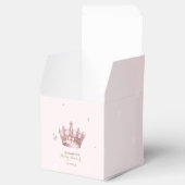 Little Princess Crown Pearls Dots Baby Shower Bedankdoosjes (Geopend)